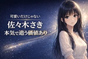 佐々木さき 可愛いだけじゃない 本気で追う価値あり アニメ調アイキャッチ画像