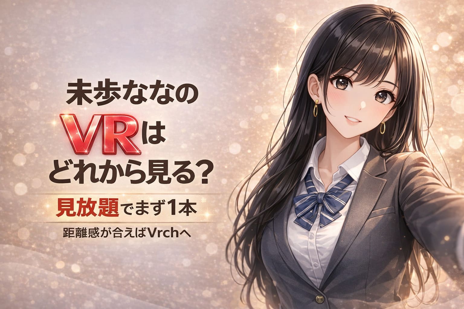 未歩ななのVRはどれから見る？見放題でまず1本と訴求するアイキャッチ画像
