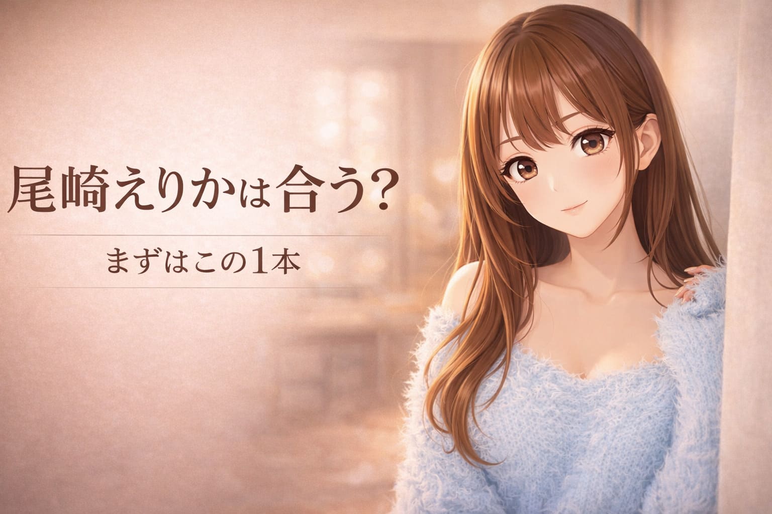 尾崎えりかのVRは合う？まずはこの1本と書かれたアニメ調アイキャッチ画像