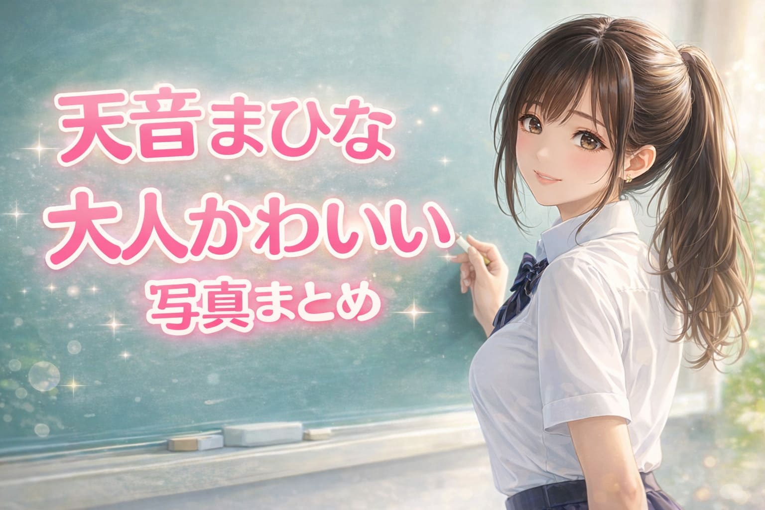 天音まひなの大人かわいい写真まとめを紹介するアニメ風アイキャッチ画像