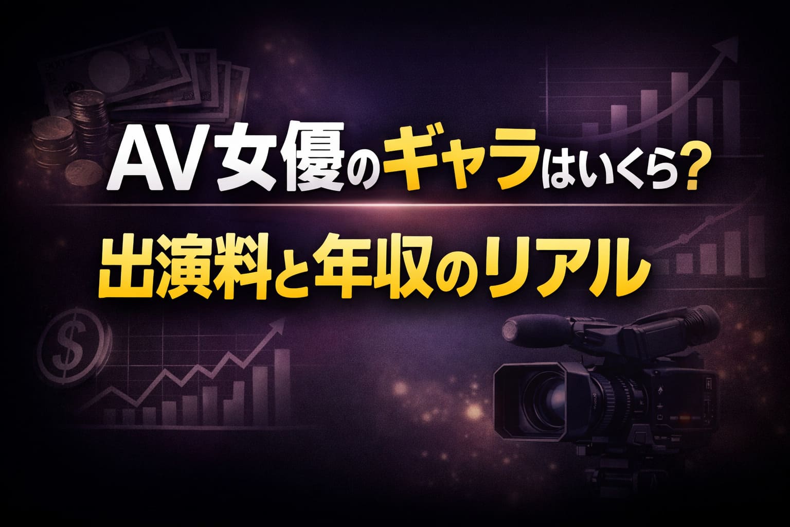 AV女優のギャラはいくら？出演料と年収のリアルを解説する記事のアイキャッチ画像
