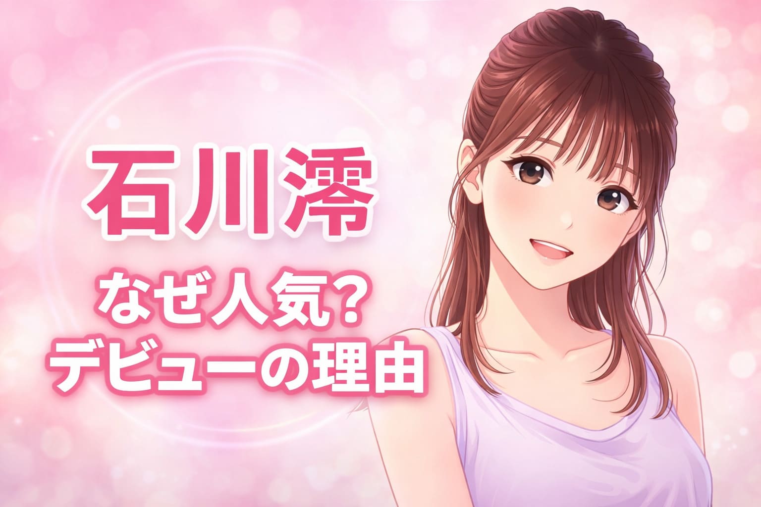 石川澪 なぜ人気 デビュー理由を解説したイラスト風アイキャッチ画像
